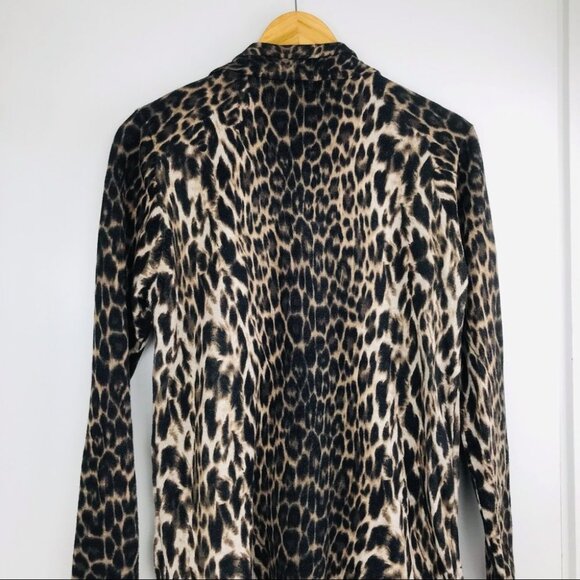 Cristina Women's Leopard Animal Print Sweater Cardigan Women Size M/L - Picture 13 of 14